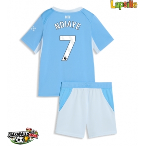 Manchester City Iliman Ndiaye #7 Kotipaita Lapsille 2026-27 Lyhythihainen (+ shortsit)